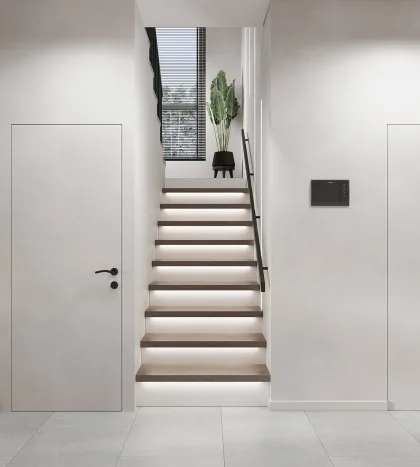 نظام ومقبض خشبي بتصميم متناسق مع الألمنيوم والزجاج من كرال – نموذج 2